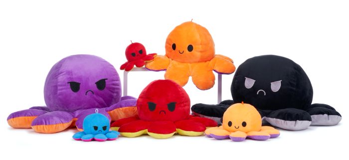 (Mis 7) POLIPO REVERSIBILE Peluche 63cm 6ass…x6